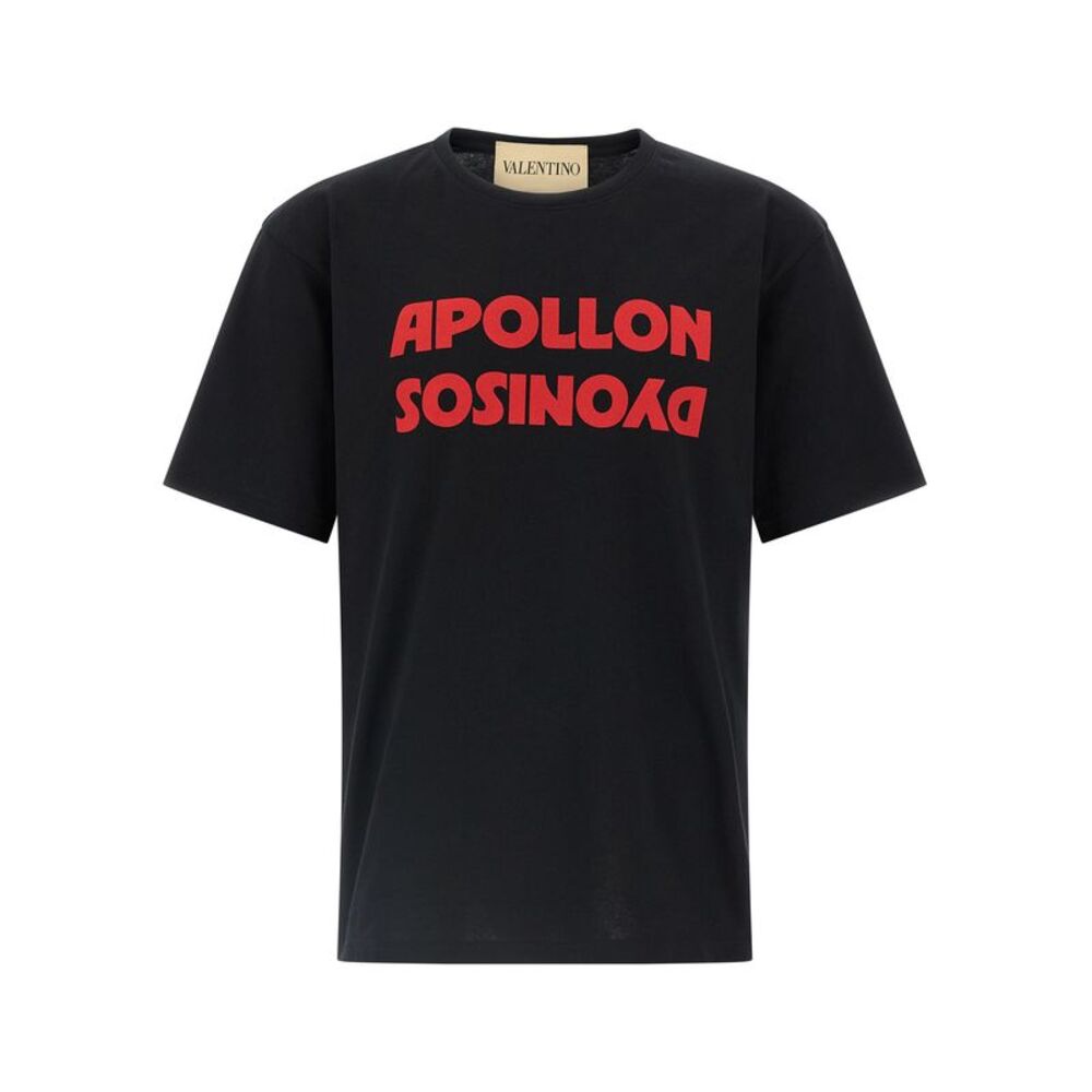 Valentino Garavani Black Cotton Men's T-Shirt